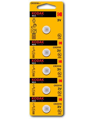 pilas de botón Kodak ULTRA LITHIUM 2016 (5)